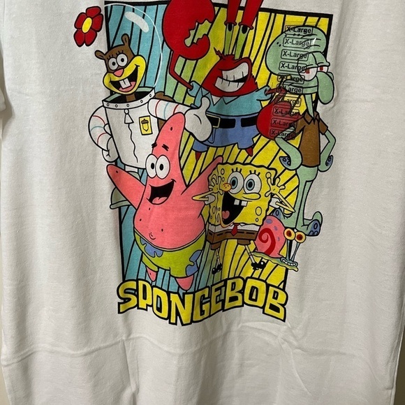 ****Donated****SPONGEBOB Classic Cartoon graphic t-shirt size XL - Picture 2 of 4